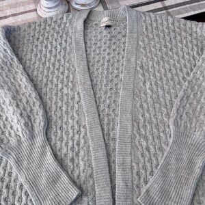 Gray Cable Knit Sweater